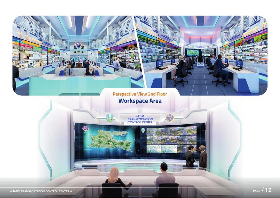 Desain Control Room Dinas Perhubungan Prov. Jatim
