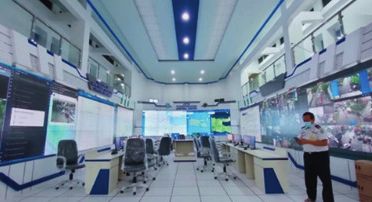 Monitoring room Dinas Perhubungan Provinsi Jawa Timur
